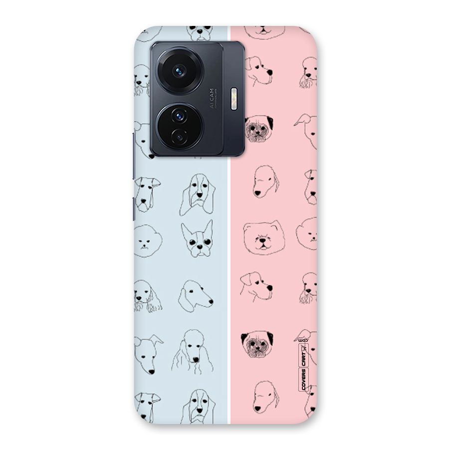 Dog Cat And Cow Back Case for Vivo T1 Pro
