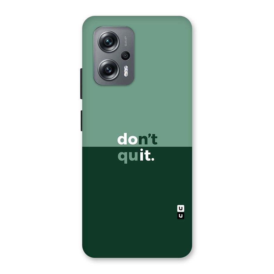 Dont Quit Do It Back Case for Redmi K50i