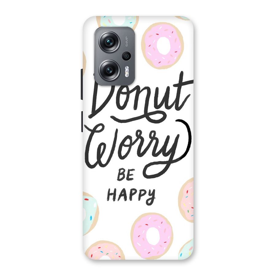 Donut Worry Be Happy Back Case for Redmi K50i