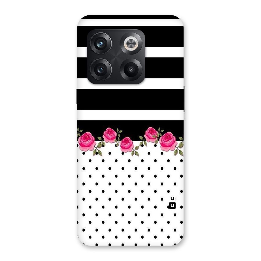 Dots Roses Stripes Back Case for OnePlus 10T