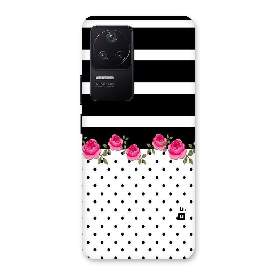Dots Roses Stripes Back Case for Poco F4 5G
