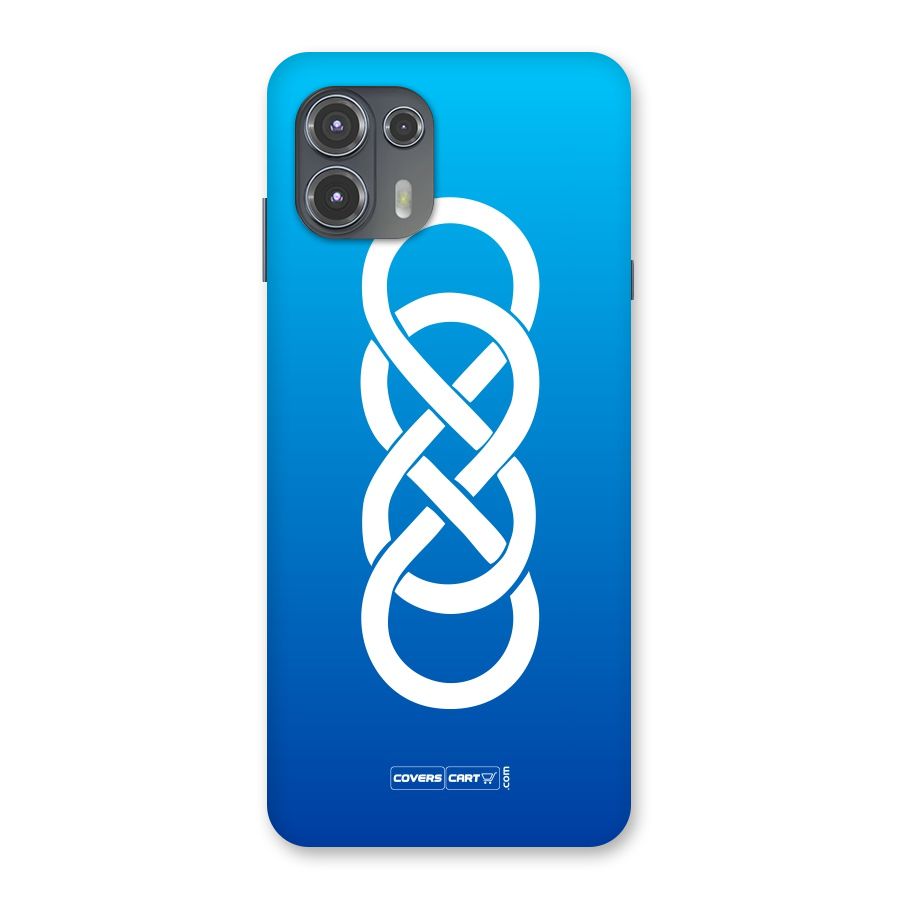 Double Infinity Blue Back Case for Motorola Edge 20 Fusion
