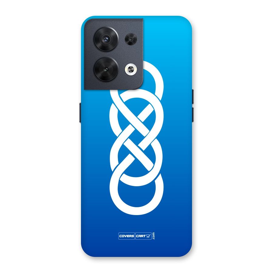 Double Infinity Blue Back Case for Oppo Reno8 5G
