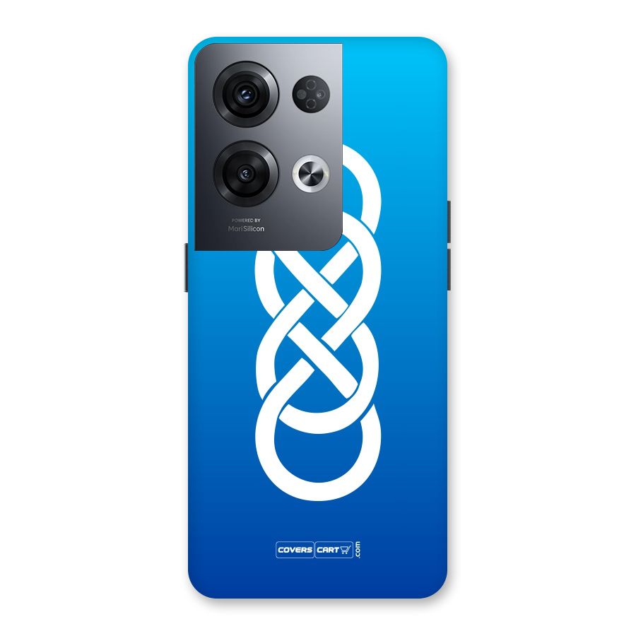 Double Infinity Blue Back Case for Oppo Reno8 Pro 5G