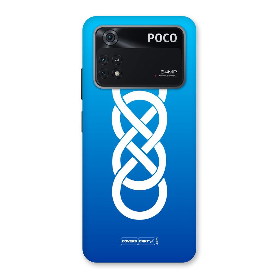 Double Infinity Blue Back Case for Poco M4 Pro 4G