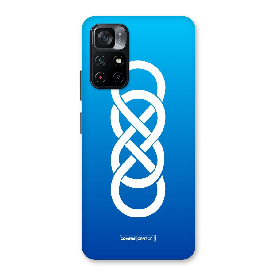 Double Infinity Blue Back Case for Poco M4 Pro 5G