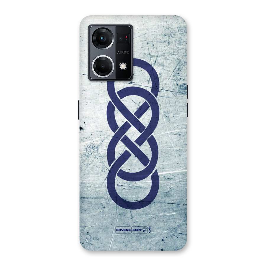 Double Infinity Rough Glass Back Case for Oppo F21 Pro 5G