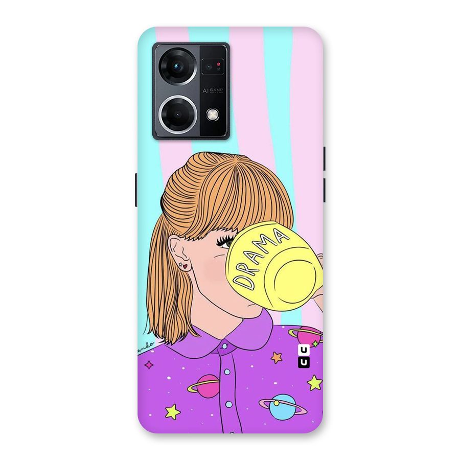 Drama Cup Glass Back Case for Oppo F21 Pro 5G