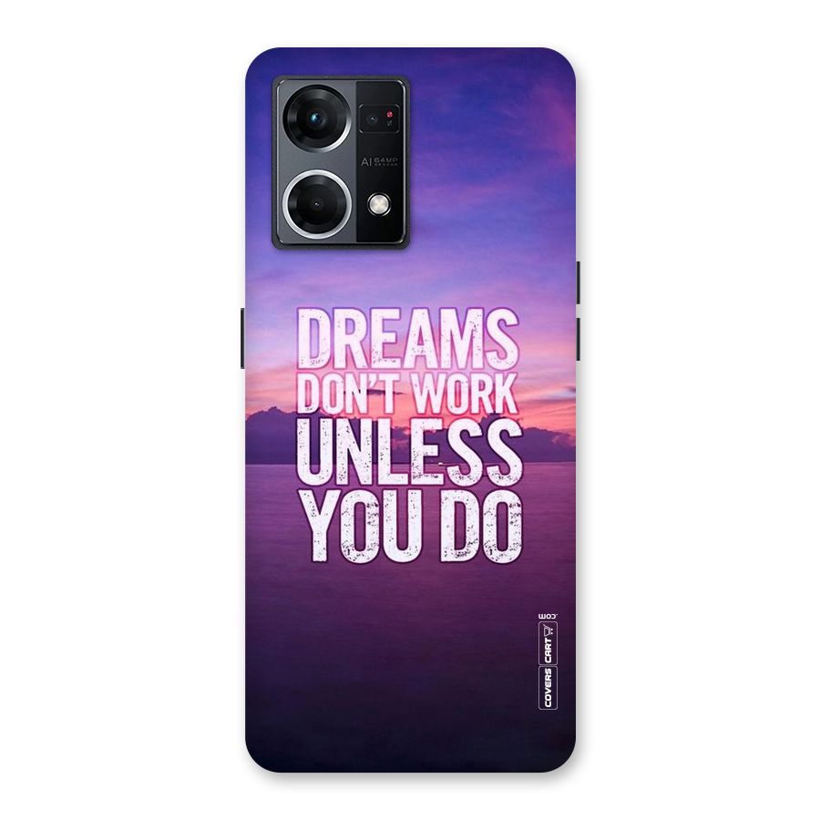 Dreams Work Glass Back Case for Oppo F21 Pro 5G