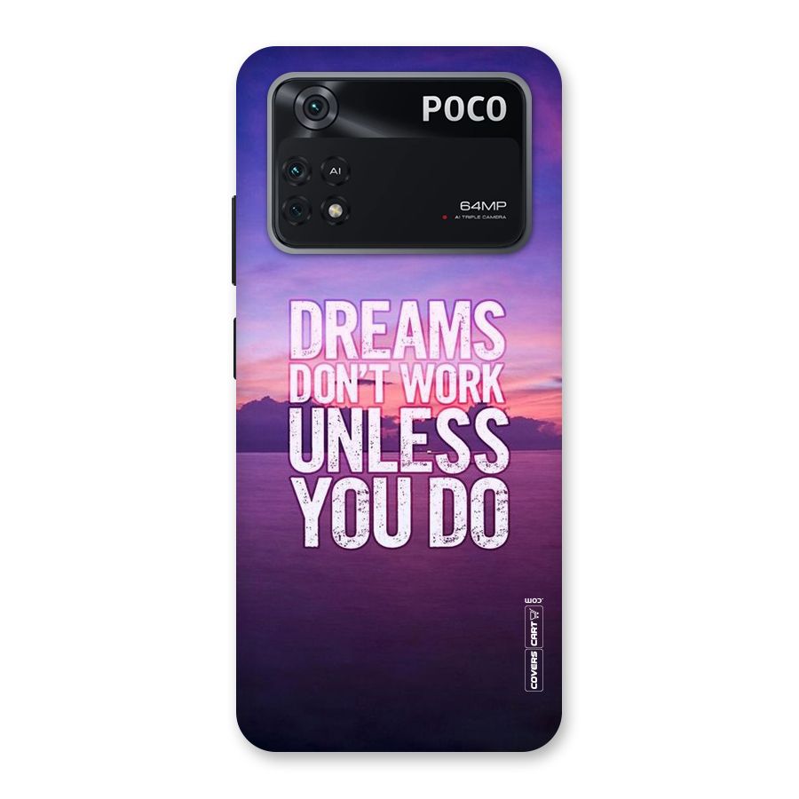 Dreams Work Back Case for Poco M4 Pro 4G