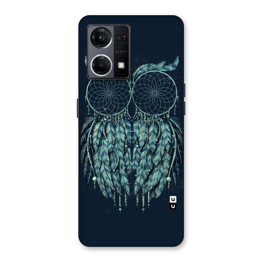 Dreamy Owl Catcher Glass Back Case for Oppo F21 Pro 5G