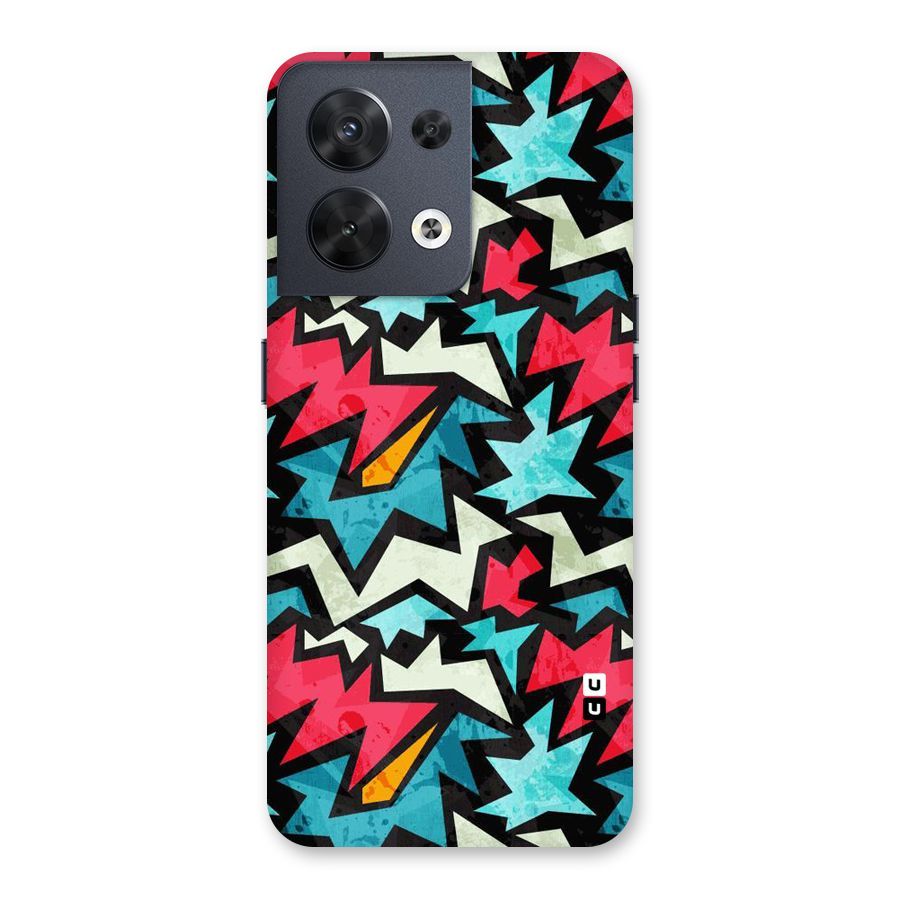 Electric Color Design Back Case for Oppo Reno8 5G