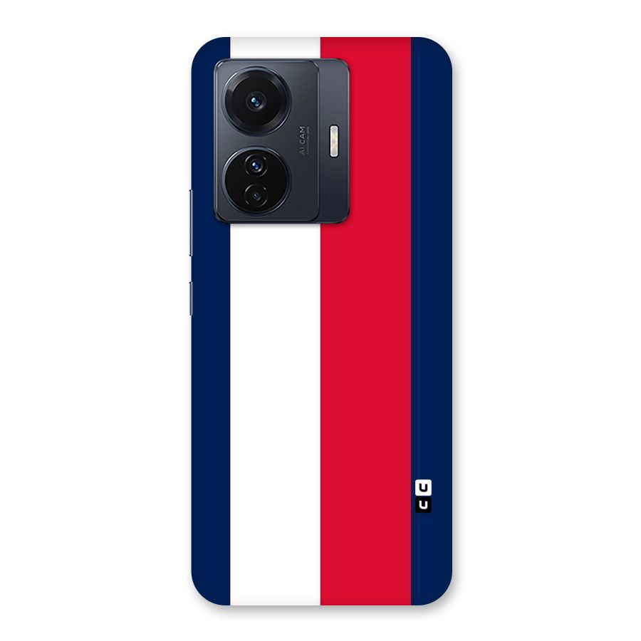 Electric Colors Stripe Back Case for Vivo T1 Pro