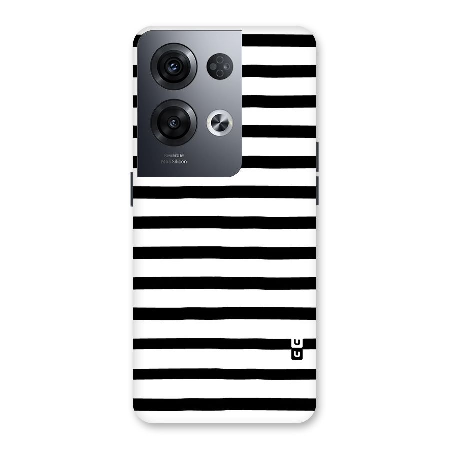 Elegant Basic Stripes Back Case for Oppo Reno8 Pro 5G