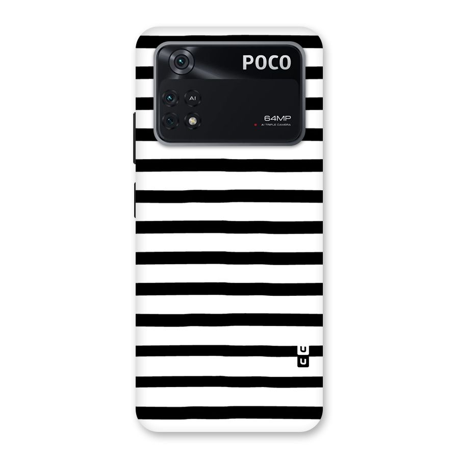 Elegant Basic Stripes Back Case for Poco M4 Pro 4G