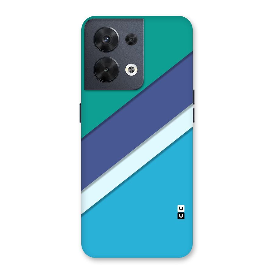 Elegant Colored Stripes Back Case for Oppo Reno8 5G