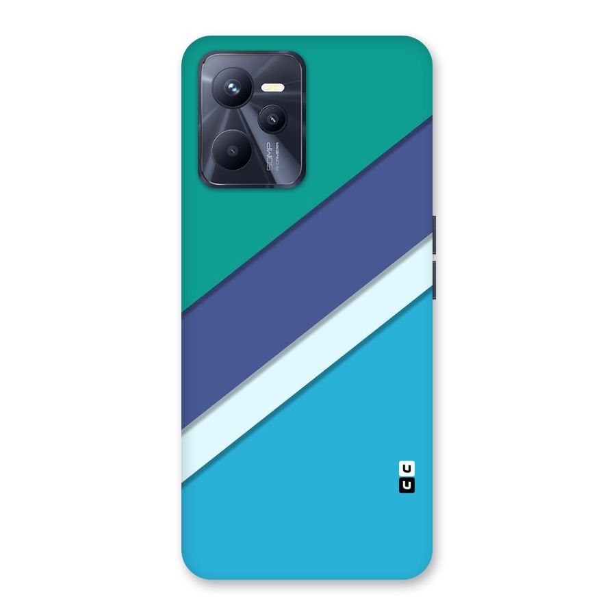 Elegant Colored Stripes Back Case for Realme C35