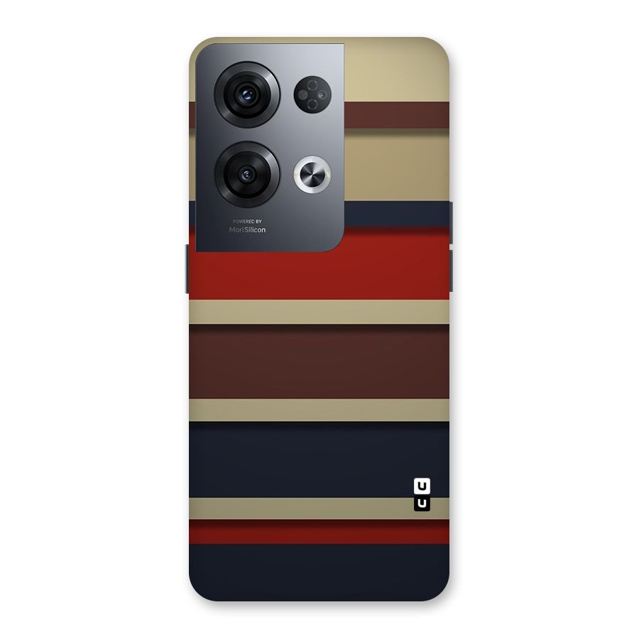 Elegant Stripes Pattern Back Case for Oppo Reno8 Pro 5G