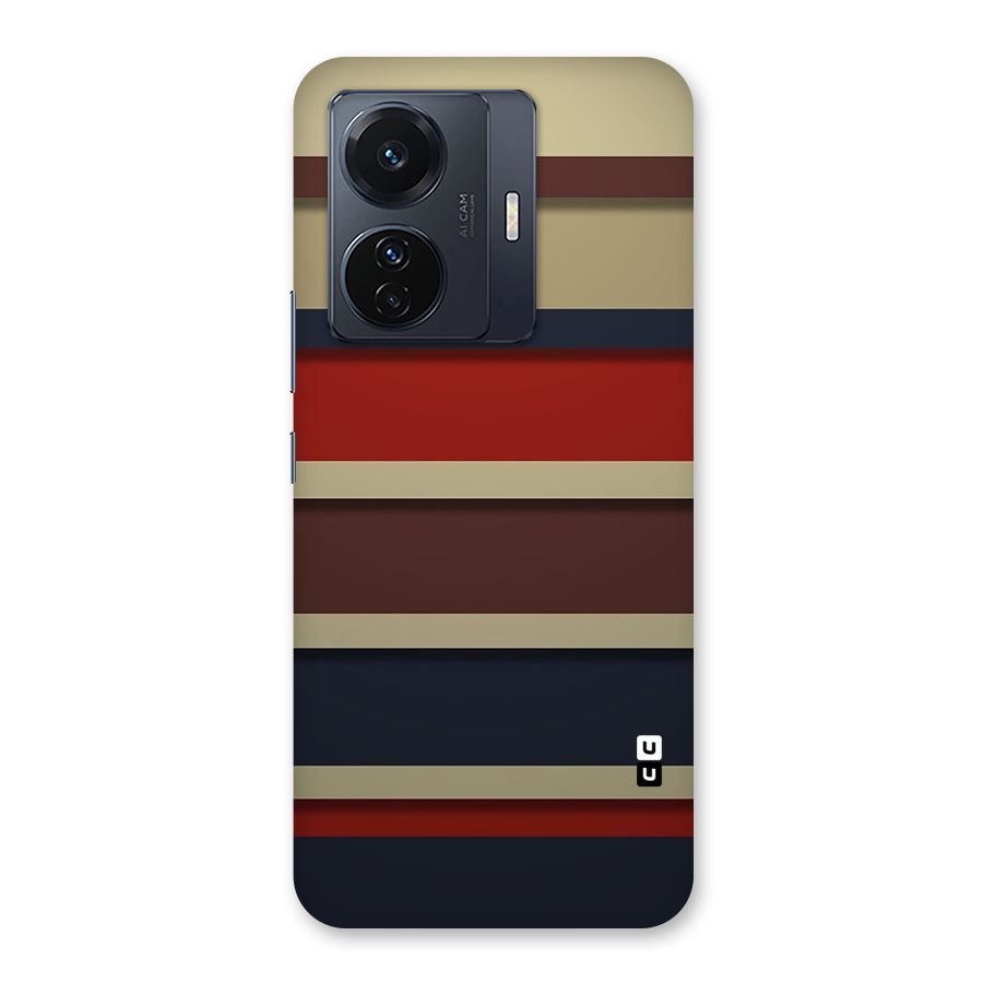Elegant Stripes Pattern Back Case for Vivo T1 Pro