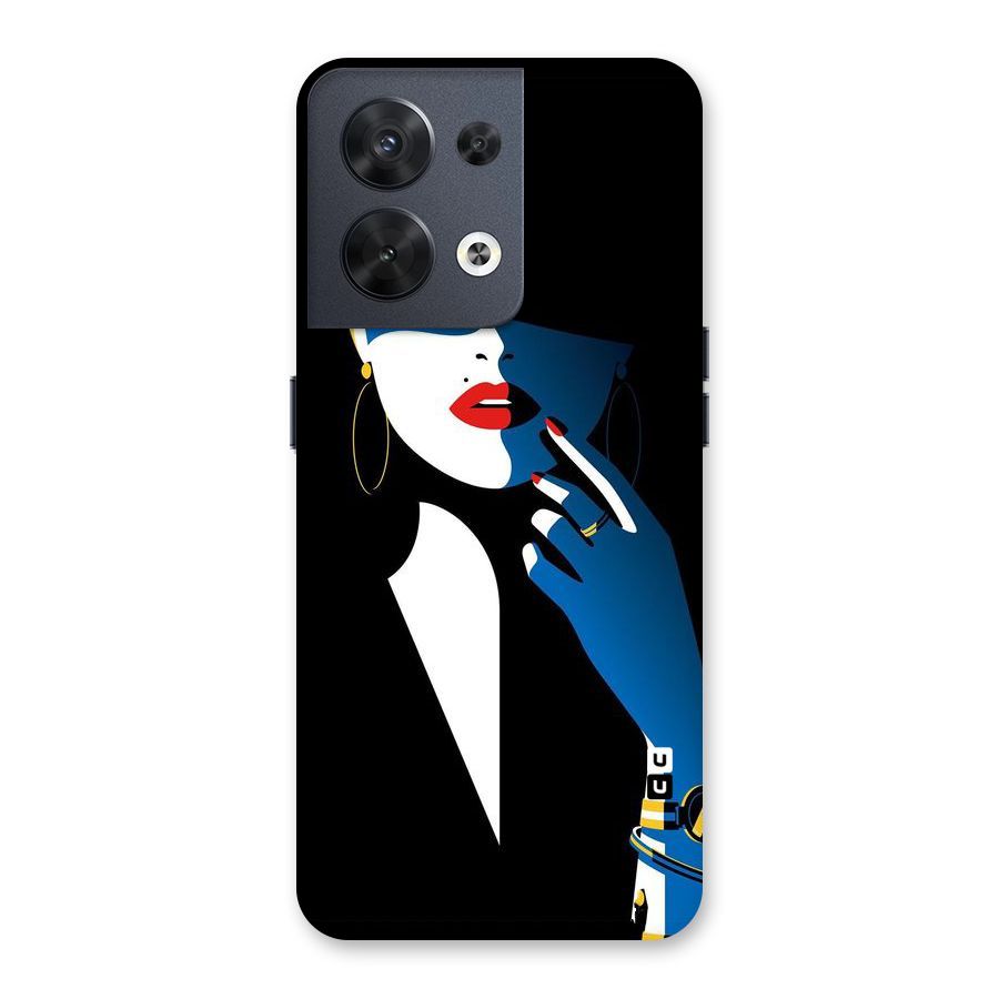 Elegant Woman Back Case for Oppo Reno8 5G