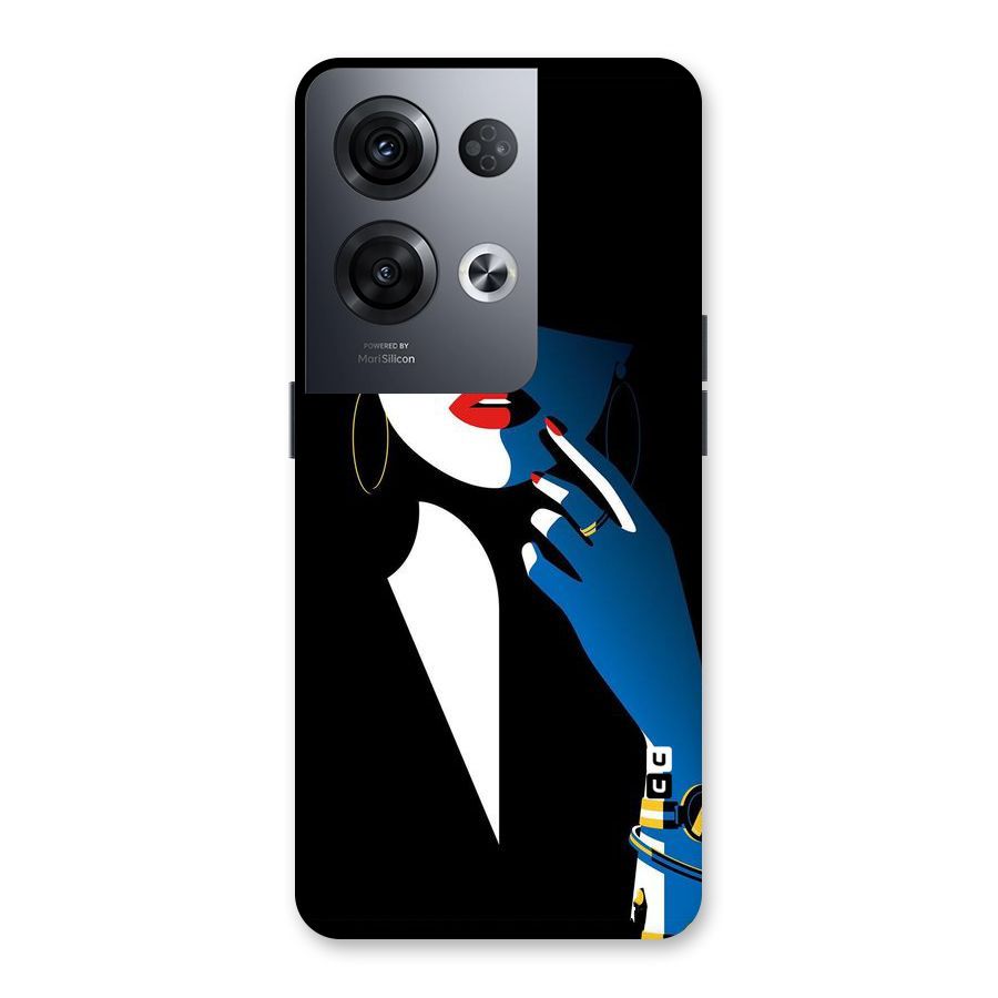 Elegant Woman Back Case for Oppo Reno8 Pro 5G