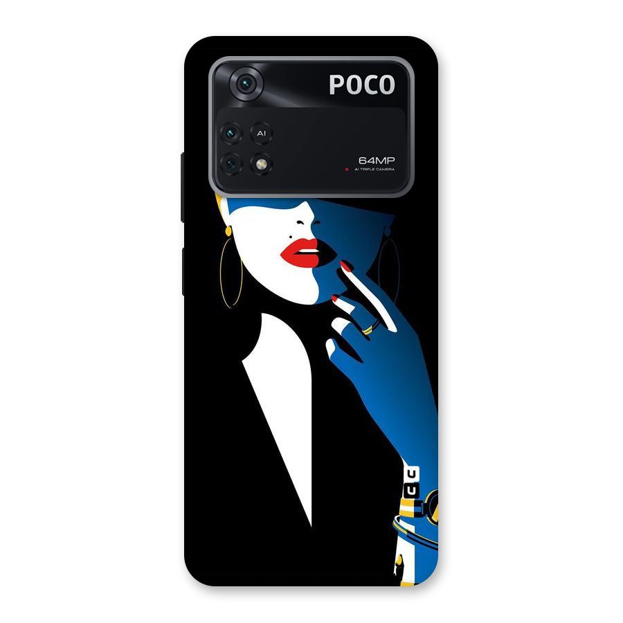 Elegant Woman Back Case for Poco M4 Pro 4G