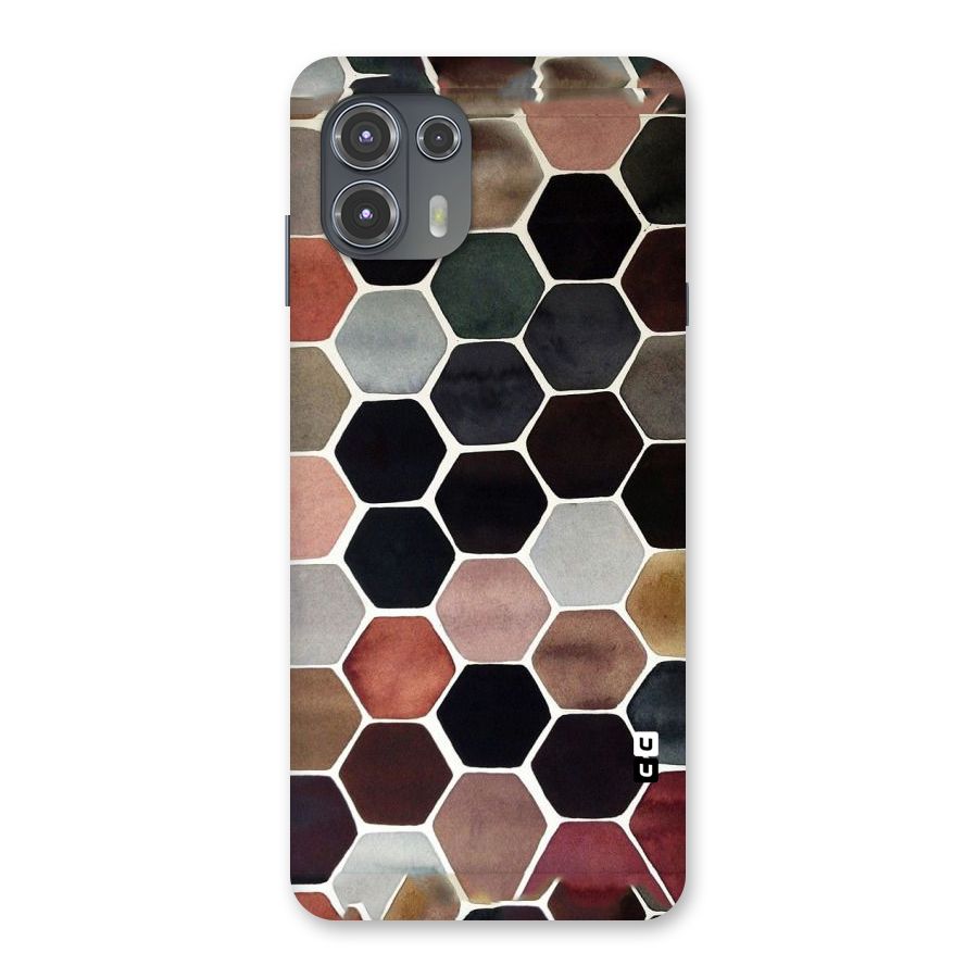 Elite Pastel Hexagons Back Case for Motorola Edge 20 Fusion