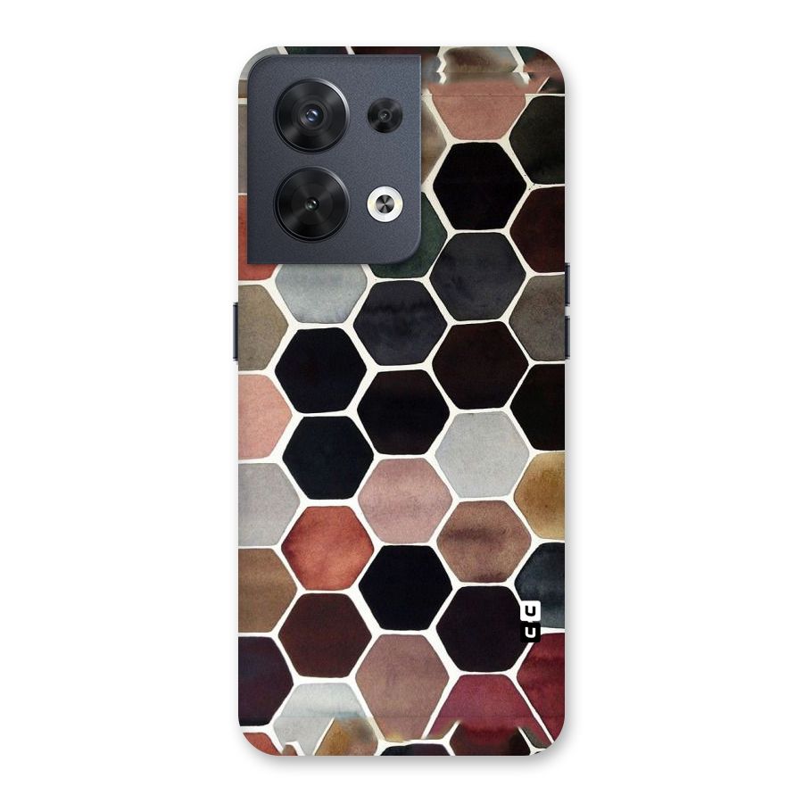 Elite Pastel Hexagons Back Case for Oppo Reno8 5G