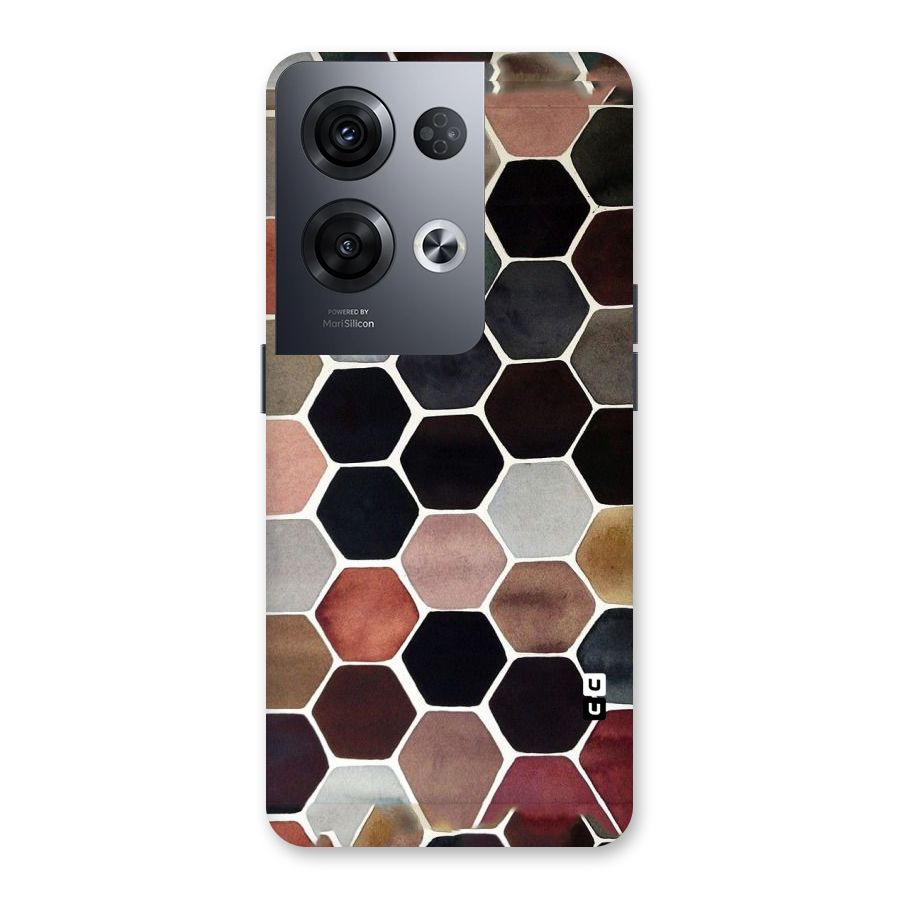 Elite Pastel Hexagons Back Case for Oppo Reno8 Pro 5G