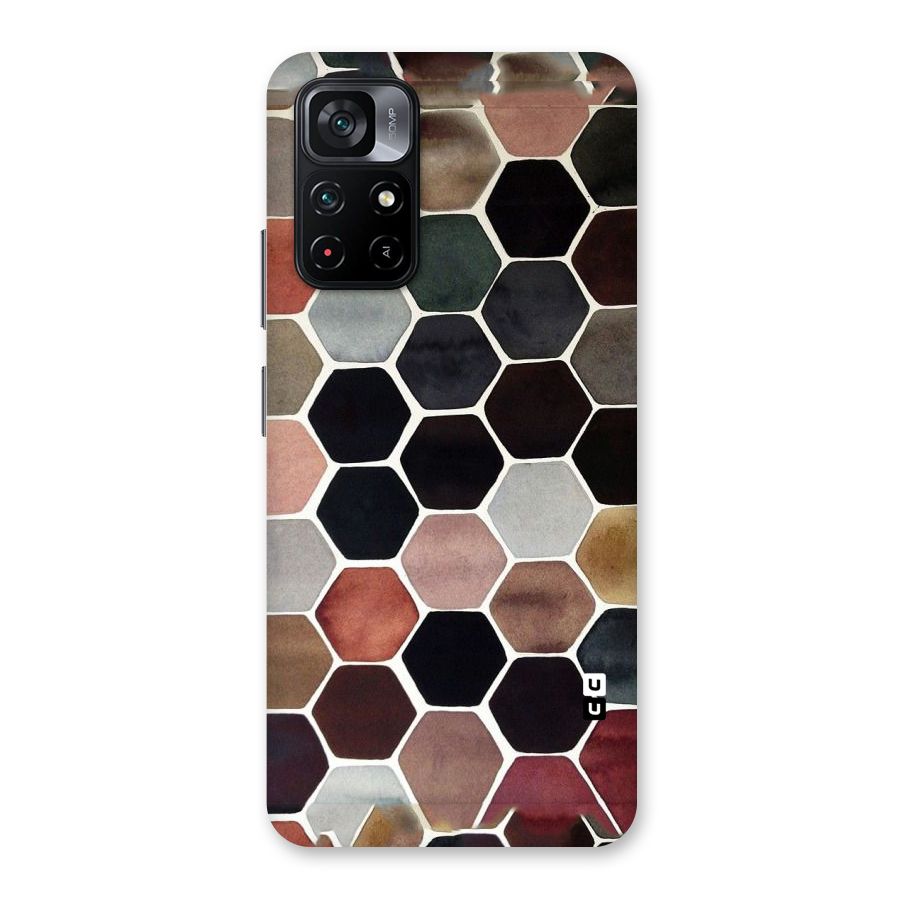 Elite Pastel Hexagons Back Case for Poco M4 Pro 5G