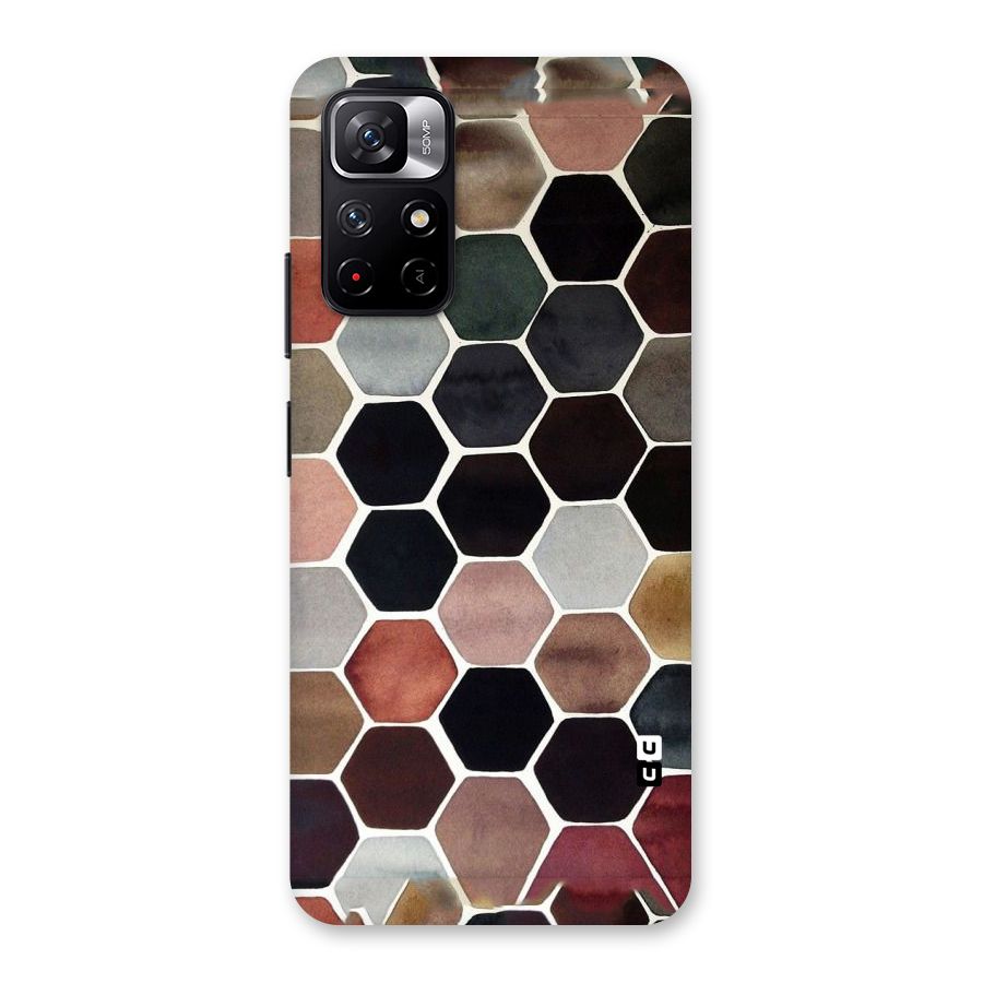 Elite Pastel Hexagons Back Case for Redmi Note 11T 5G