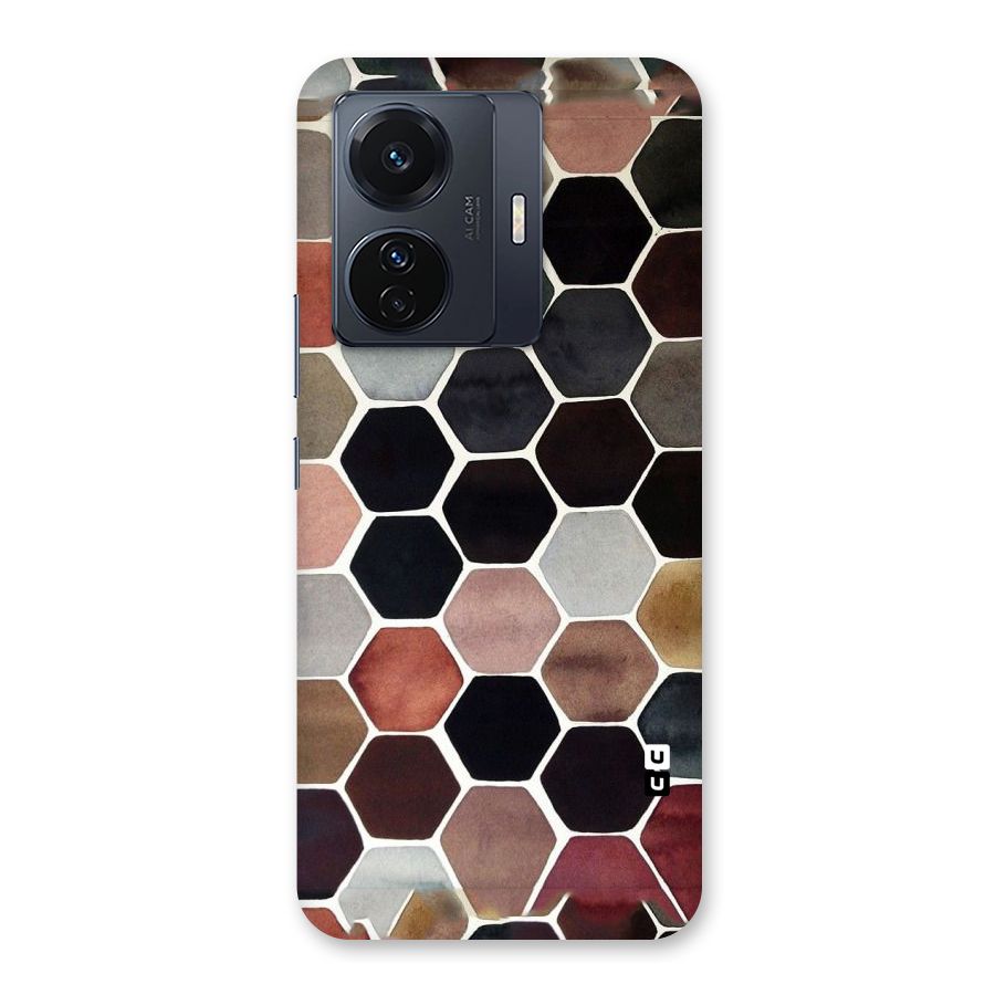 Elite Pastel Hexagons Back Case for Vivo T1 Pro