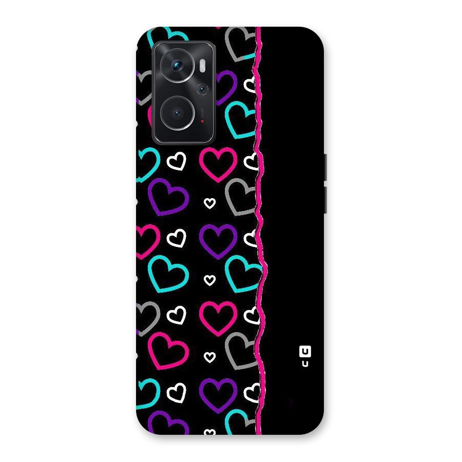 Empty Hearts Back Case for Oppo K10 4G