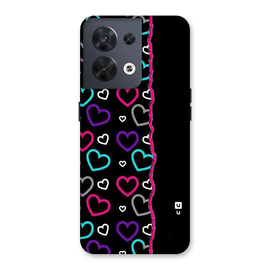 Empty Hearts Back Case for Oppo Reno8 5G