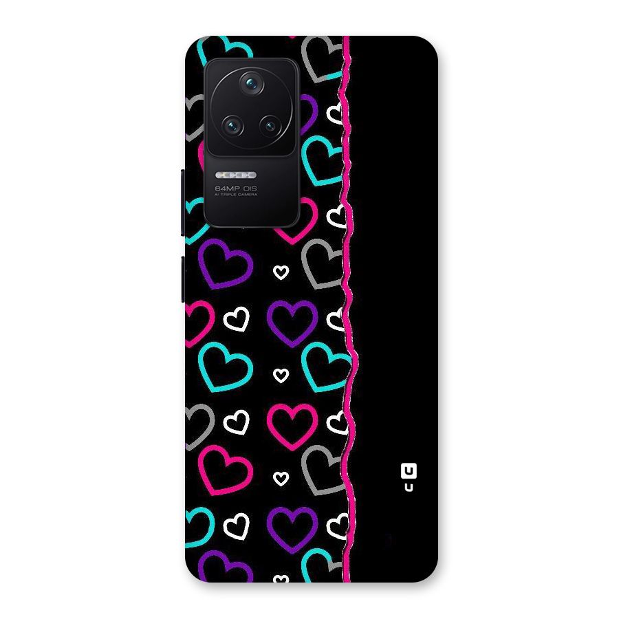 Empty Hearts Back Case for Poco F4 5G