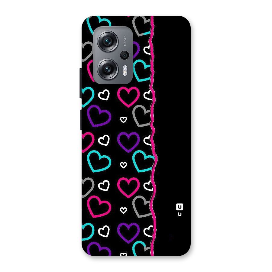 Empty Hearts Back Case for Redmi K50i