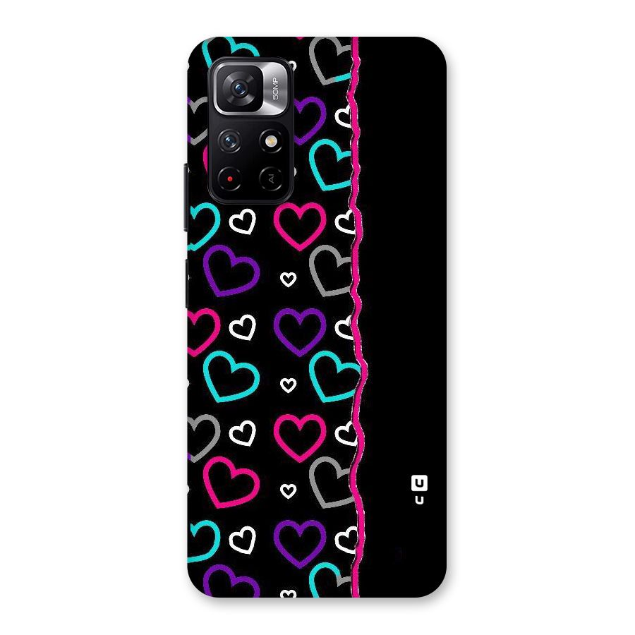 Empty Hearts Back Case for Redmi Note 11T 5G
