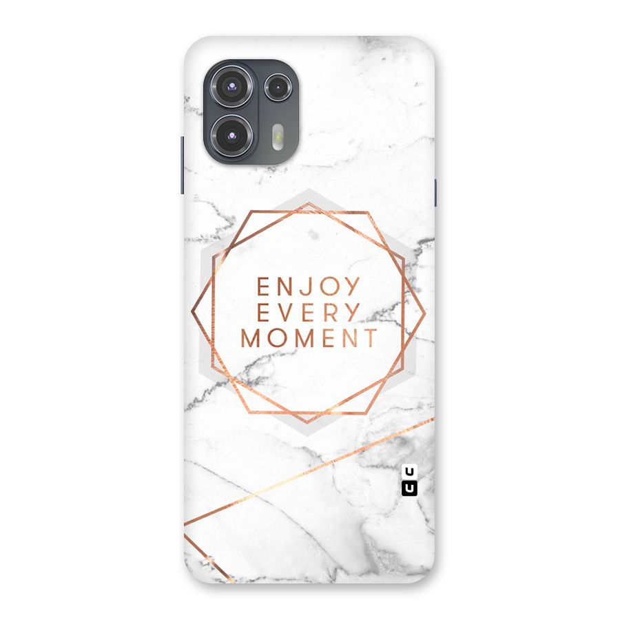 Enjoy Every Moment Back Case for Motorola Edge 20 Fusion
