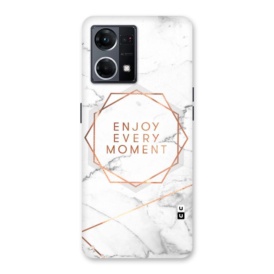 Enjoy Every Moment Glass Back Case for Oppo F21 Pro 5G