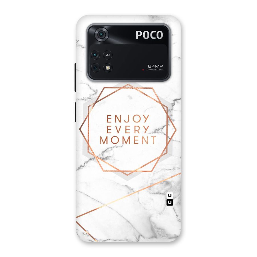 Enjoy Every Moment Back Case for Poco M4 Pro 4G