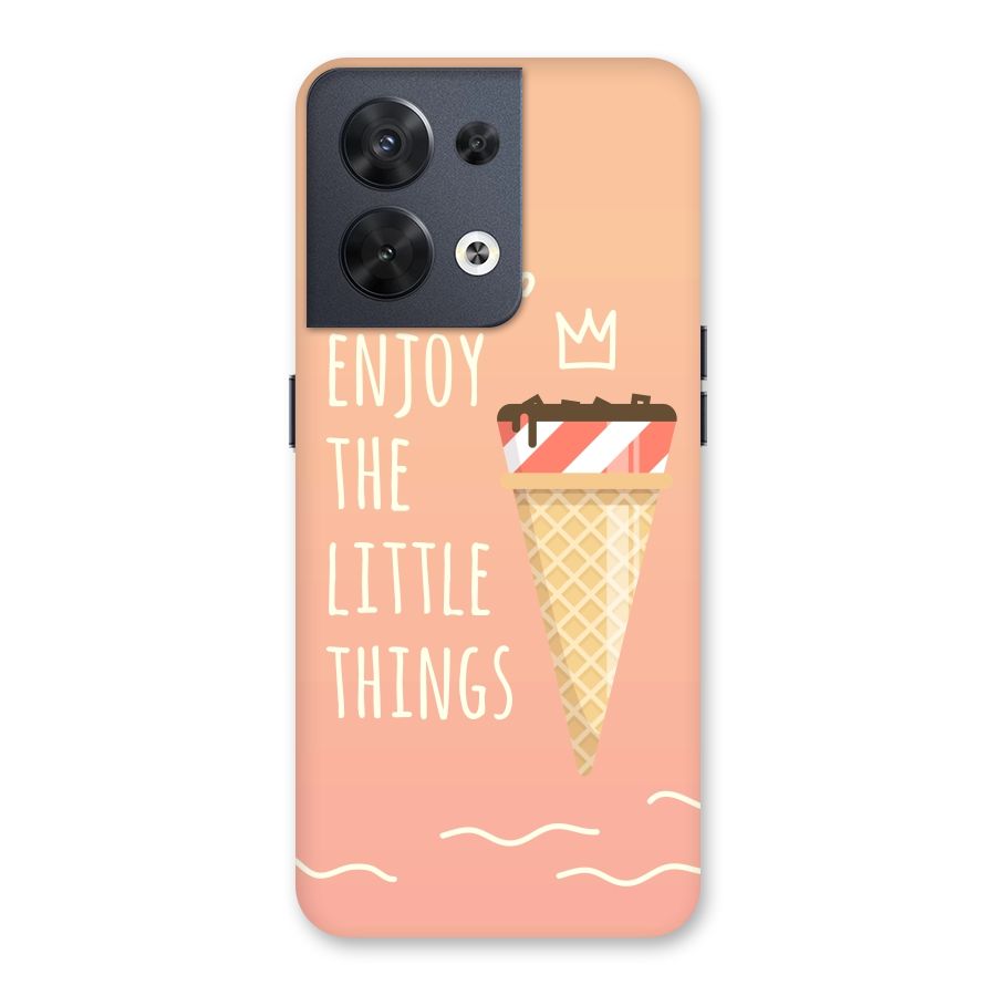 Enjoy the Little Things Back Case for Oppo Reno8 5G