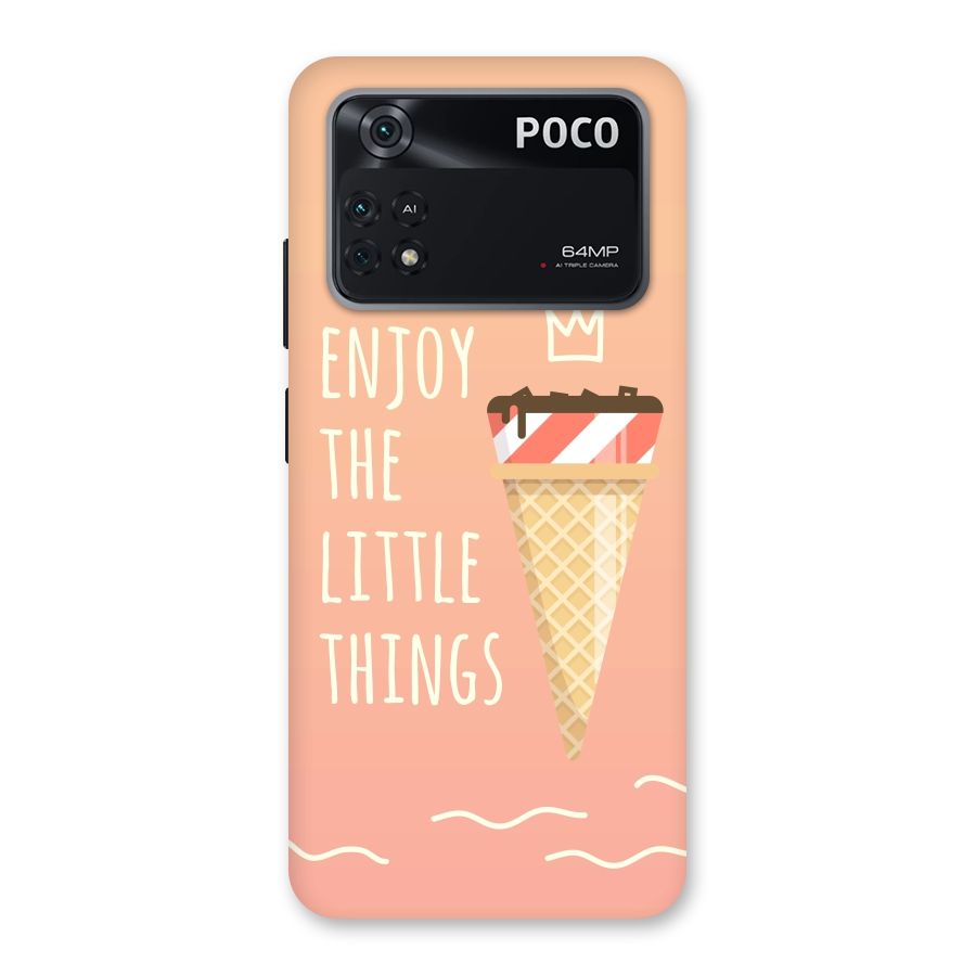 Enjoy the Little Things Back Case for Poco M4 Pro 4G