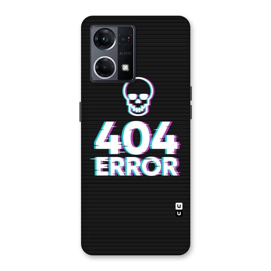 Error 404 Skull Glass Back Case for Oppo F21 Pro 5G