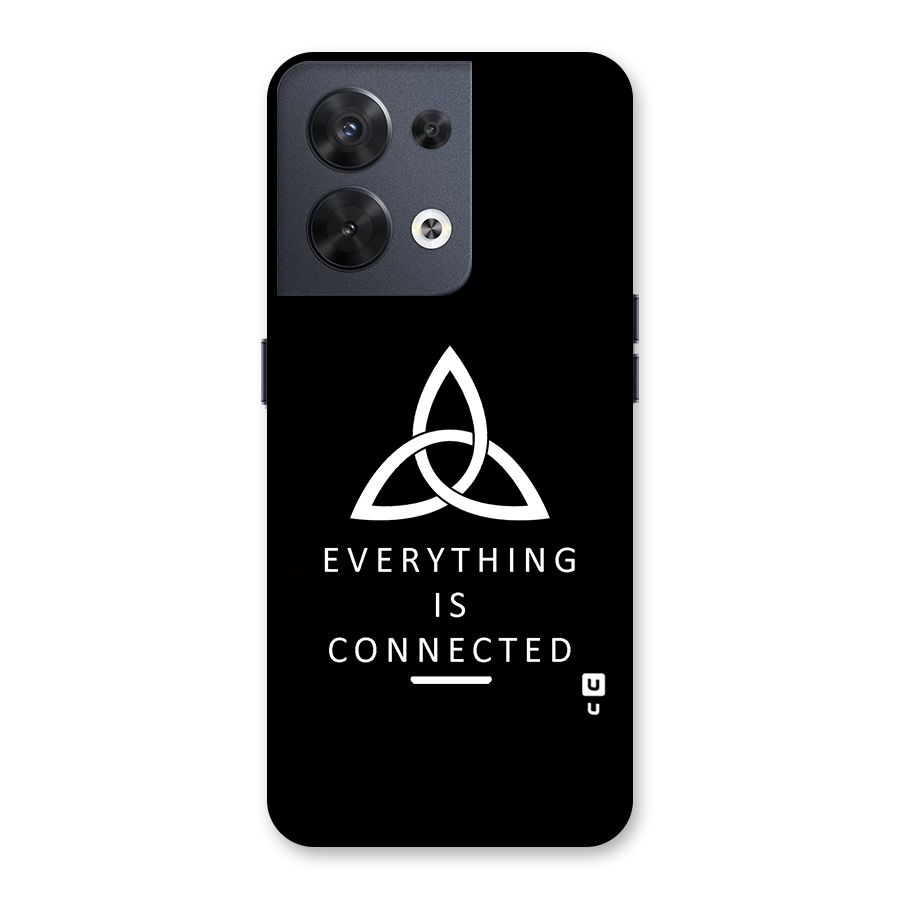 Everything is Connected Typography Back Case for Oppo Reno8 5G