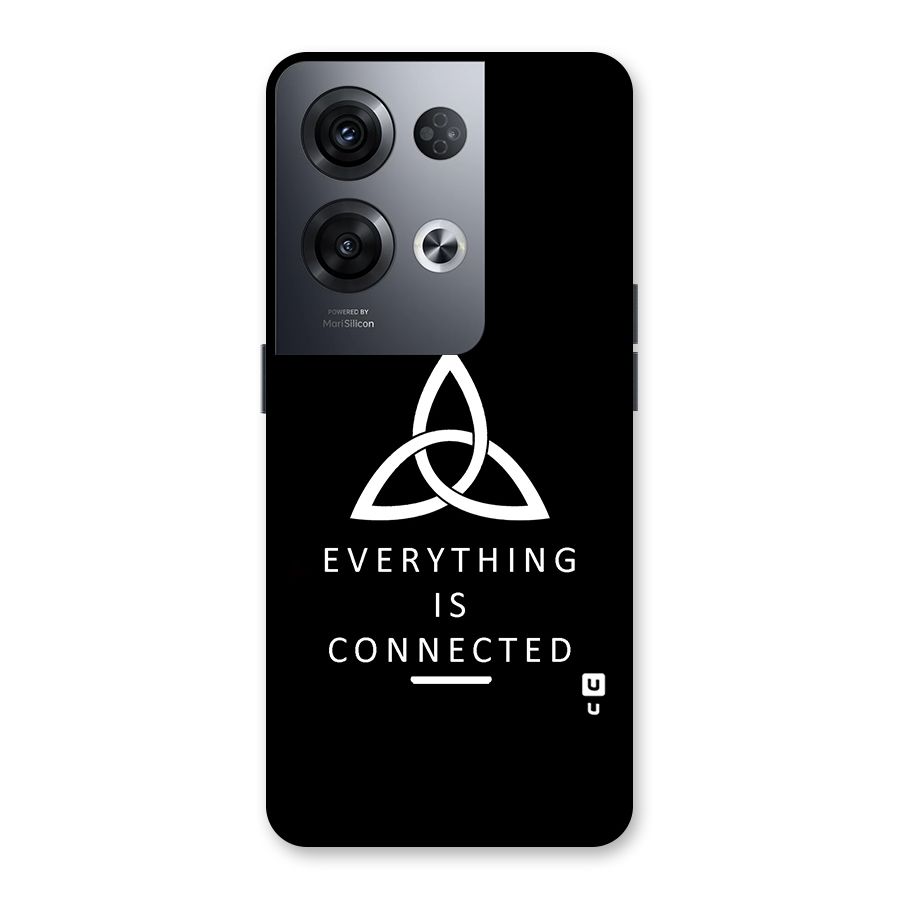 Everything is Connected Typography Back Case for Oppo Reno8 Pro 5G