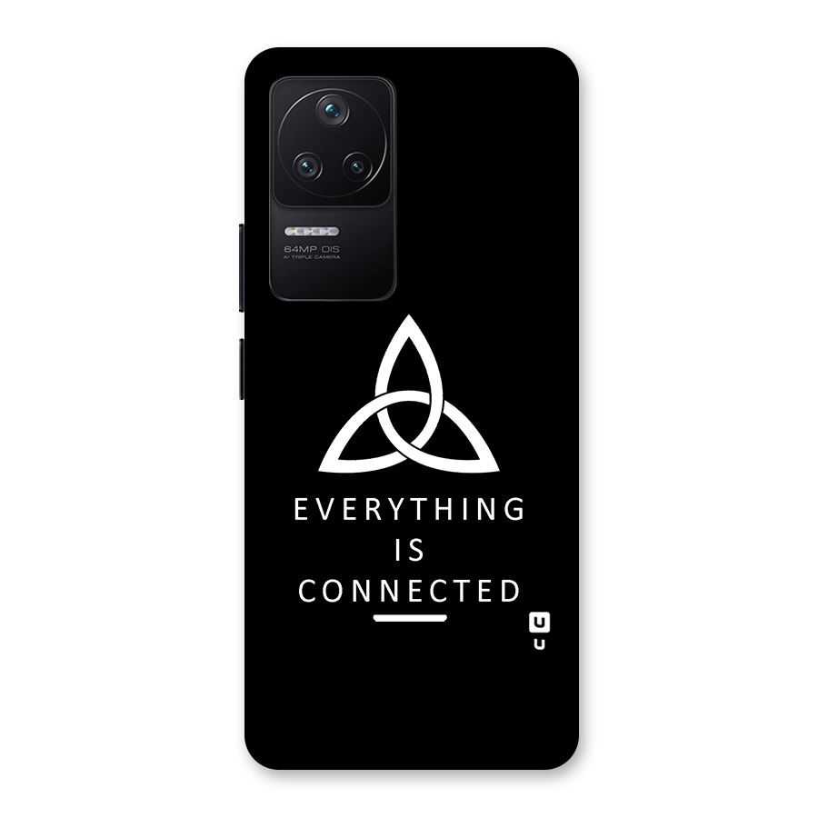 Everything is Connected Typography Back Case for Poco F4 5G