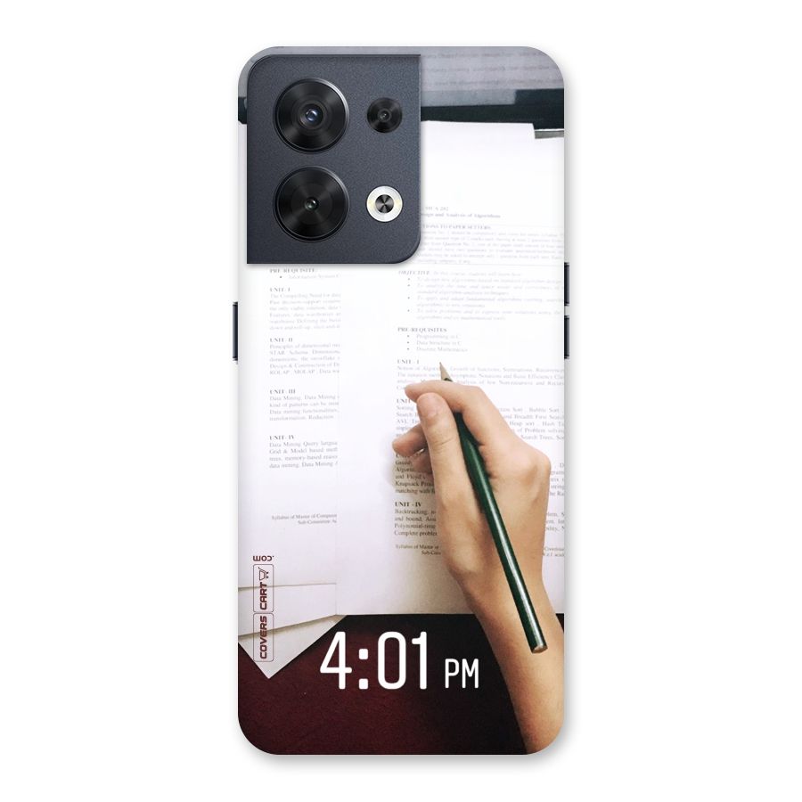 Exam Time Blues Back Case for Oppo Reno8 5G