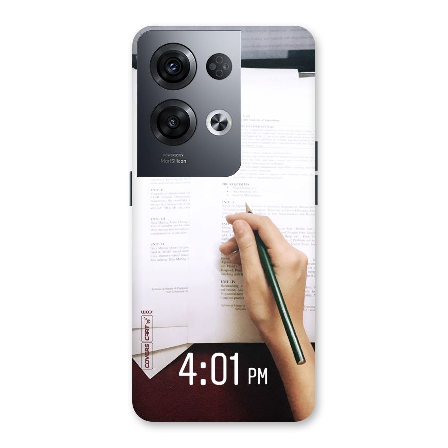 Exam Time Blues Back Case for Oppo Reno8 Pro 5G