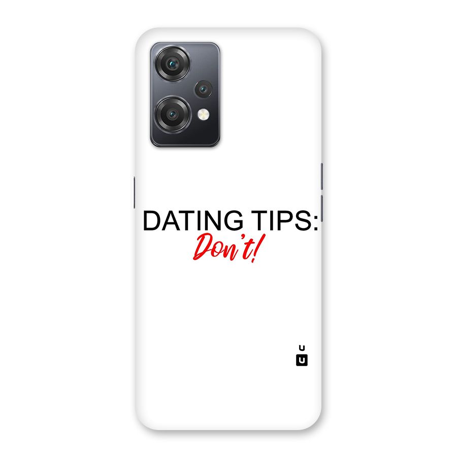 Expert Dating Tip Back Case for OnePlus Nord CE 2 Lite 5G