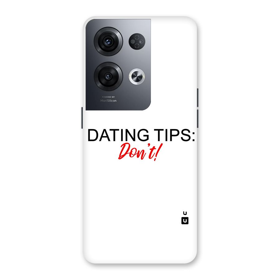 Expert Dating Tip Back Case for Oppo Reno8 Pro 5G